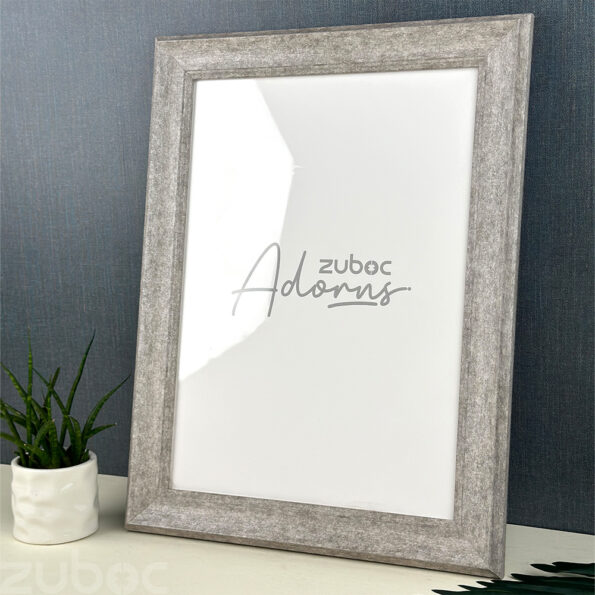 "Elegant Grey Vintage A3 Photo Frame by Zuboc"