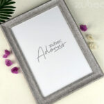 "Elegant Grey Vintage A3 Photo Frame by Zuboc"