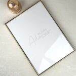 Elegant Gold Metallic Photo Frame A3 for 12x16 Photos by Zuboc