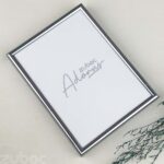 Sleek Silver Metallic 8x6 Photo Frame by Zuboc