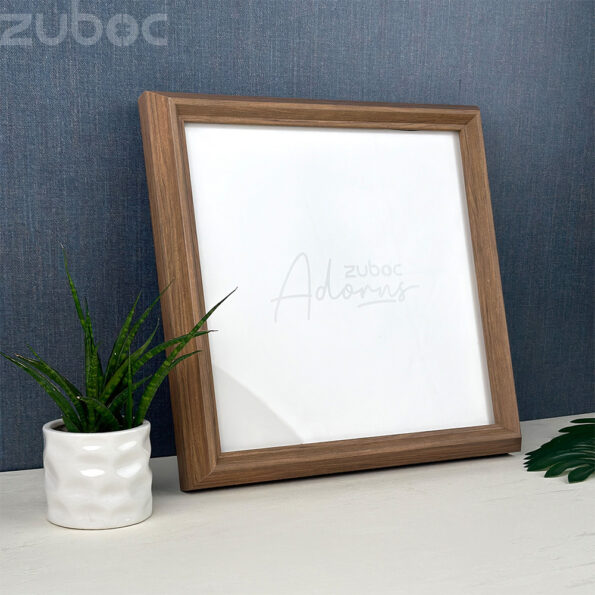 "Natural Teak Wood Look 12x12 Photo Frame by Zuboc"