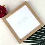 “Textured Pine Wood Photo Frame (8×8”) | Zuboc”