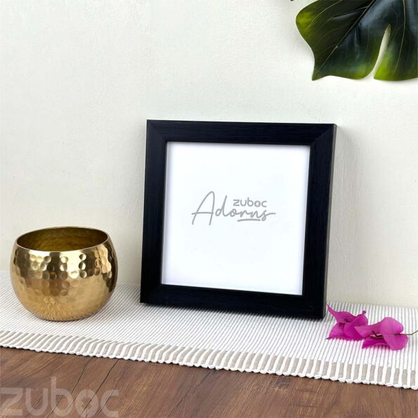 "Elegant Thick Black Photo Frame 6x6 inch by Zuboc"