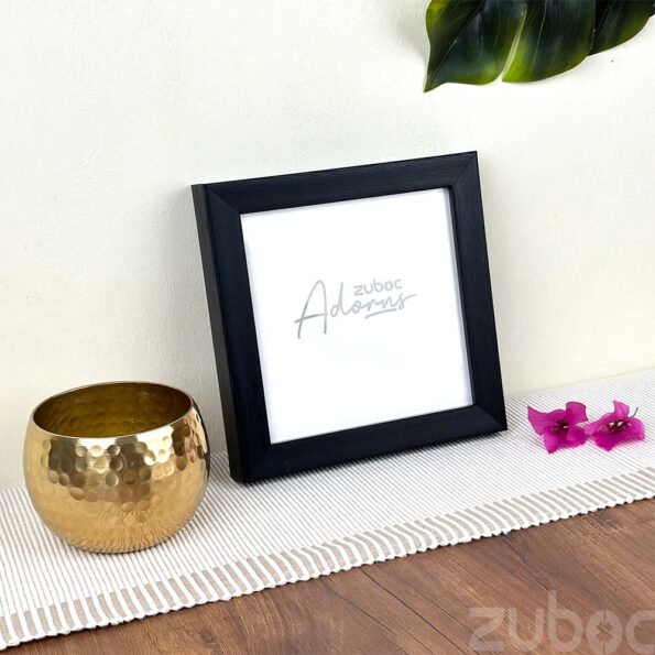 "Elegant Thick Black Photo Frame 6x6 inch by Zuboc"