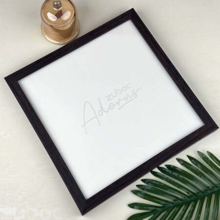 "Elegant Thick Dark Brown Photo Frame 12x12 by Zuboc, Enhancing Home Decor with Style"