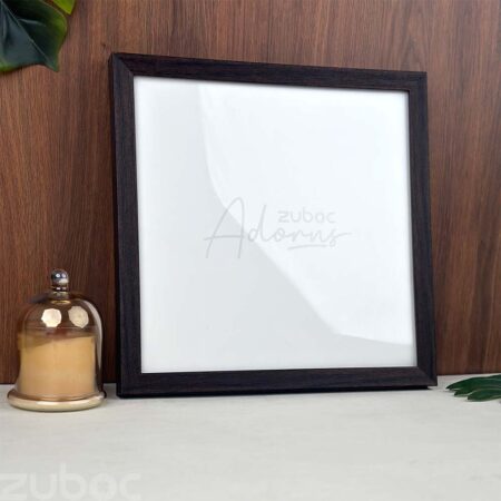 "Elegant Thick Dark Brown Photo Frame 12x12 by Zuboc, Enhancing Home Decor with Style"