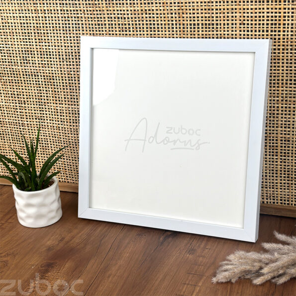 Elegant Thick White Photo Frame 10x10 - A Perfect Accent for Any Decor