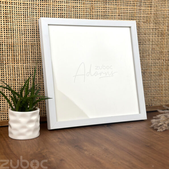 Elegant Thick White Photo Frame 10x10 - A Perfect Accent for Any Decor