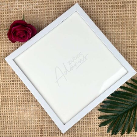 "Elegant Thick White Photo Frame 12x12 by Zuboc for Premium Home Decor"