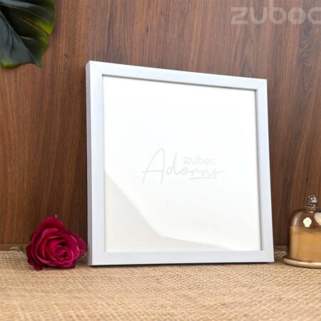 "Elegant Thick White Photo Frame 12x12 by Zuboc for Premium Home Decor"