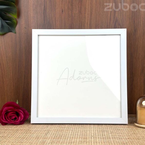 "Elegant Thick White Photo Frame 12x12 by Zuboc for Premium Home Decor"