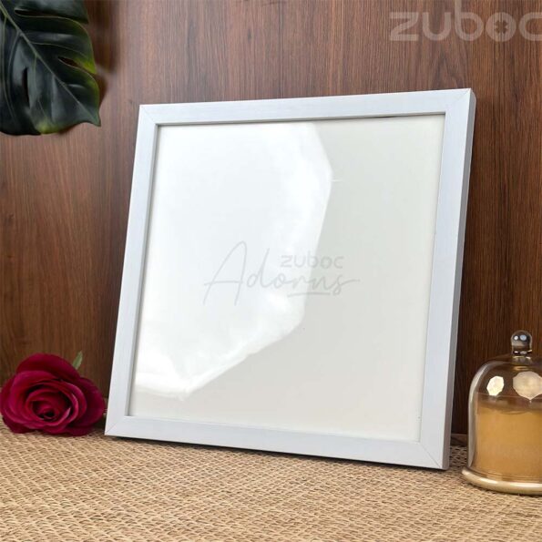 "Elegant Thick White Photo Frame 12x12 by Zuboc for Premium Home Decor"