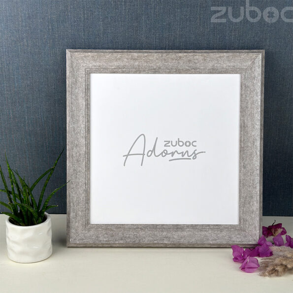 "Elegant Grey Vintage 12x12 Photo Frame by Zuboc"