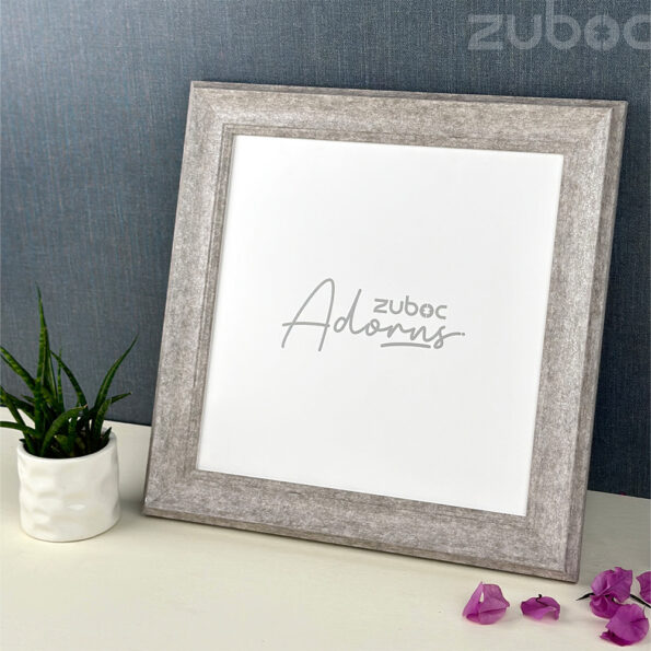 "Elegant Grey Vintage 12x12 Photo Frame by Zuboc"