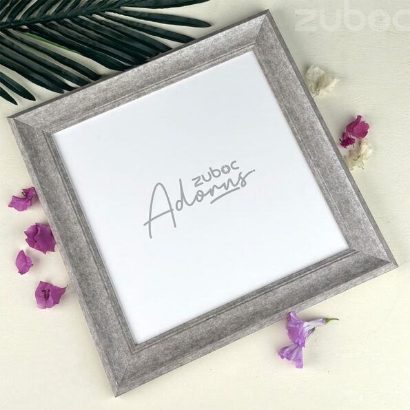 "Elegant Grey Vintage 12x12 Photo Frame by Zuboc"