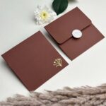 Chocolate Brown Elegance Envelope and Wax Seal Set