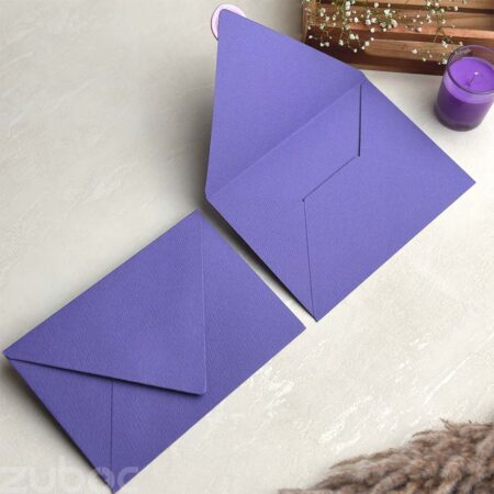 Counter flap envelope purple and lilac lily wax seal set-1