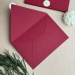 Maroon Elegance Envelope Set by Zuboc