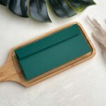 Elegant forest green Money Envelope, a personalized envelopes