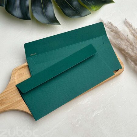 Forest Green money envelope, ideal for elegant cash gifts and celebrations