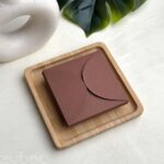 Elegant semi circle envelope in chocolate brown , a lovely personalized envelopes-3