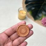 Bronze Gold Sun Wax Seal, 2.5 cm round seal for crafts and gifts by Zuboc