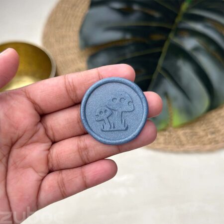 Cloudy Sky Magic Mushroom Wax Seal, 3 cm round seal for crafts and gifts by Zuboc