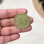 Olive Green Hair Bow Wax Seal, 2.5cm for Envelopes and Gifts