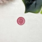 Peach Pink Strawberry Wax Seal by Zuboc