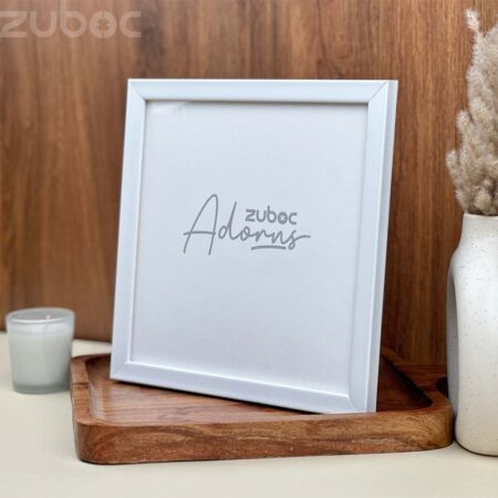 1/2” White 8x8 Photo Frame by Zuboc, ideal for minimalist decor and photo display.