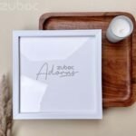 1/2” White Photo Frame 8×8 | Zuboc