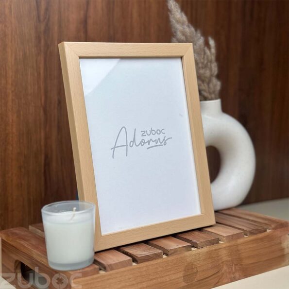 Pine Wood 8x6 Photo Frame by Zuboc, perfect for photography and interior decor.