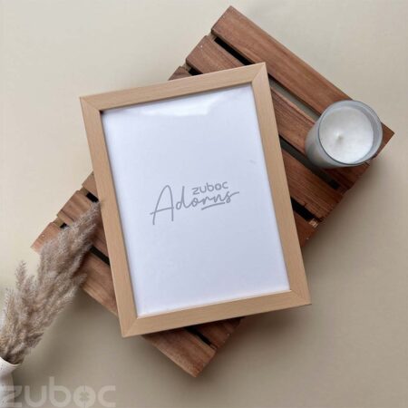 Pine Wood 8x6 Photo Frame by Zuboc, perfect for photography and interior decor.