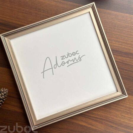 Elegant Rose Gold Metallic 8x8 Photo Frame by Zuboc