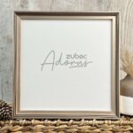 Elegant Rose Gold Metallic 8x8 Photo Frame by Zuboc