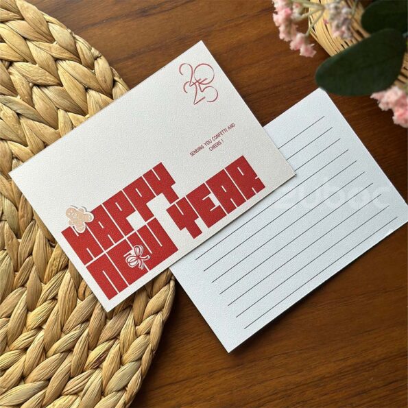 Std envelope Brick red ,bronze gold wax seal and textured white note card-1