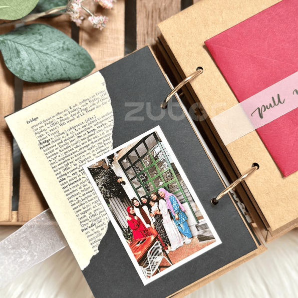 A6 Size hand crafted mini album details for special memories-2