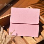 Personalised Square Envelope – Baby Pink with Black Foil