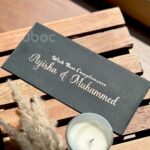 Black Money Envelope with Rose Gold Foil