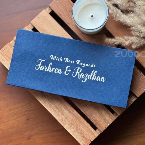 Stylish money envelope with personalized ,ideal for weddings -1