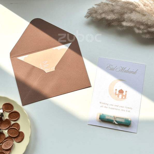 Elegant STD chocolate brown envelope, ideal for Eidi envelopes-3