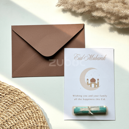 Elegant STD chocolate brown envelope, ideal for Eidi envelopes-1