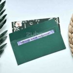 Forest Luxe Money Envelope – Premium Green Foil Paper