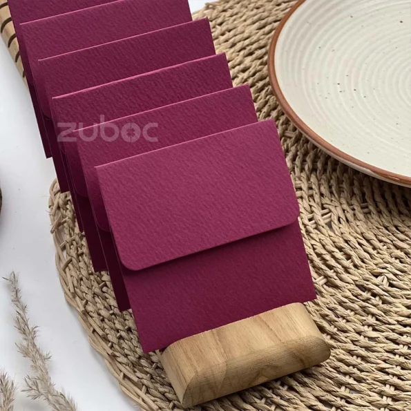 Sleek magenta Square Envelope by Zuboc