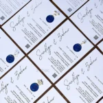 Midnight Navy Grace Invitation Set by Zuboc