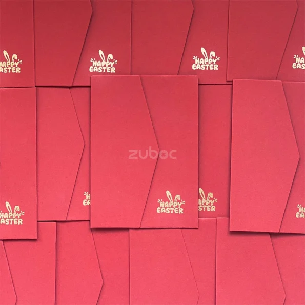Easter Grace Envelope in brick red, for festive greetings, gifts-3